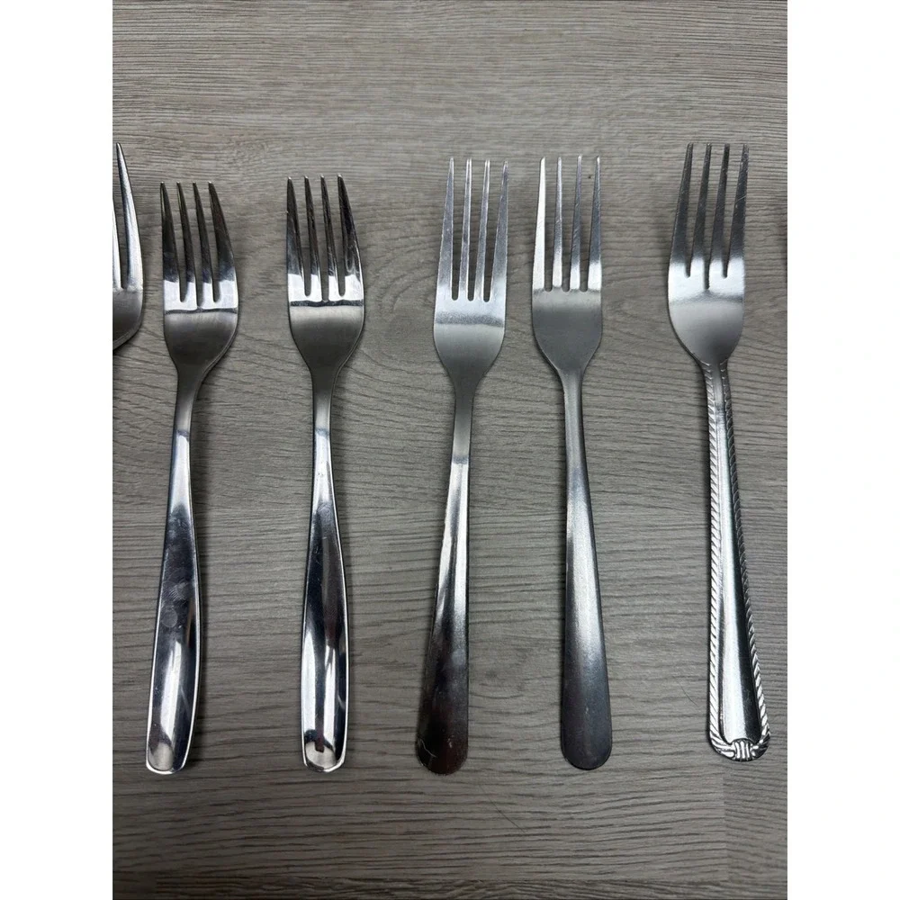 Lot Of 12 Dinner Forks. Brandware, Stainless China, Next Day Gourmet, Winco